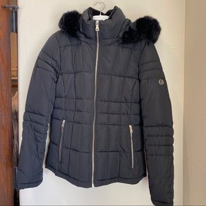 Calvin Klein Winter Jacket with Removable Faux Fur